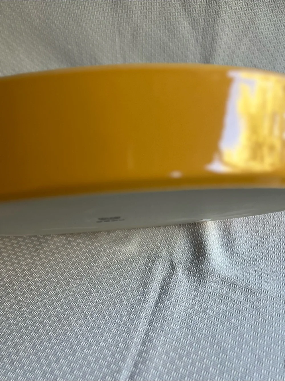IKEA Yellow Ceramic Oval Baking Dish New